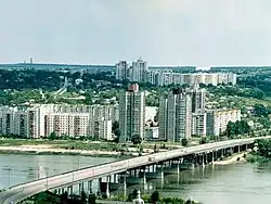 Rîbnița as seen from across the Dniester river