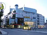 An example of a smaller Billa store, built inside a shopping center in Silistra (2009)