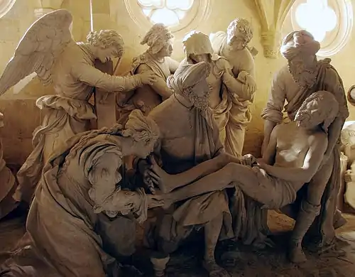 Entombment of Christ, sculpture by Ligier Richier, in the Church of St. Étienne, in Saint-Mihiel