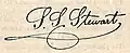 Signature of Samuel Swaim Stewart