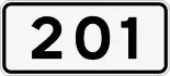 Secondary Route 201 shield}}