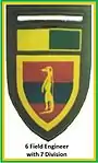 SADF 7 Division 6 Field Engineer Flash