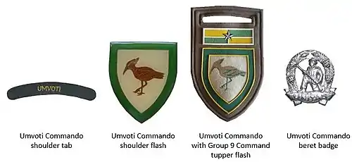 SADF era Umvoti Commando insignia