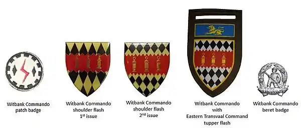 SADF era Witbank Commando insignia