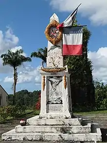 First world war monument in Saint Joseph, Martinique