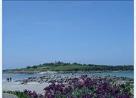 Île de Sieck seen from Dossen Beach, in Santec