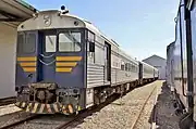 Barossa Wine Train Bluebirds 251 - 102 - 252 stored at the National Railway Museum, Port Adelaide, 2014