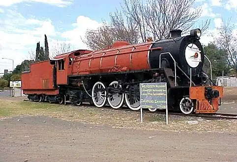 Baldwin-built no. 850 at Theunissen, 29 May 2005