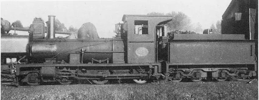 SAR F2 no. NG106, ex no. BR6, with a Fowler tender, Fort Beaufort, c. 1930