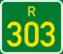 Regional route R303 shield