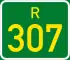 Regional route R307 shield