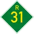 Provincial route R31 shield