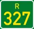 Regional route R327 shield