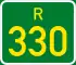 Regional route R330 shield