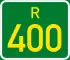 Regional route R400 shield