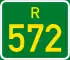 Regional route R572 shield