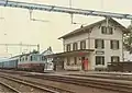 station building, 1979