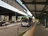 Feeder bus stop at Jalan Cheras.