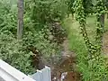 A stream crossing a road