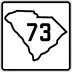 South Carolina Highway 73 marker