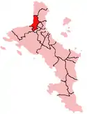 Location within Mahé Island, Seychelles