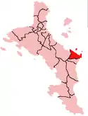 Location within Mahé Island, Seychelles