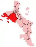 Location within Mahé Island, Seychelles