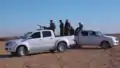 SDF technicals in the northwestern countryside on 12 December 2016