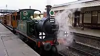 178 in SECR goods livery on the Bluebell Railway.