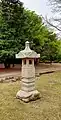 Stone lantern in the garden