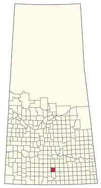 Location of the RM of Terrell No. 101 in Saskatchewan