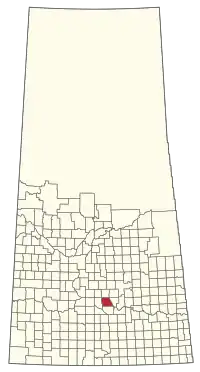 Location of the RM of Sarnia No. 221 in Saskatchewan