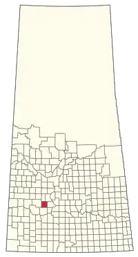 Location of the RM of King George No. 256 in Saskatchewan