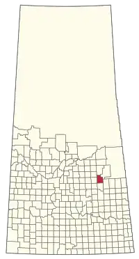 Location of the RM of Kelvington No. 366 in Saskatchewan