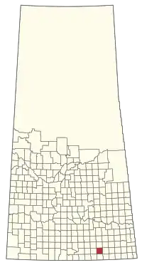 Location of the RM of Lomond No. 37 in Saskatchewan