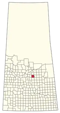 Location of the RM of Three Lakes No. 400 in Saskatchewan