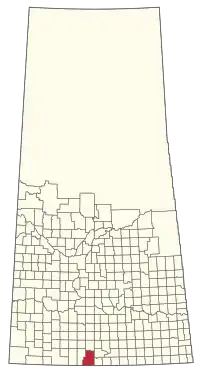 Location of the RM of Old Post No. 43 in Saskatchewan