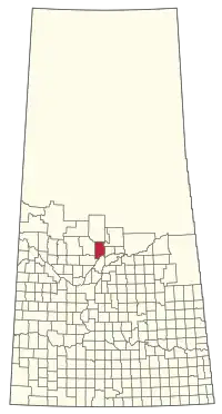 Location of the RM of Shellbrook No. 493 in Saskatchewan