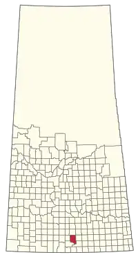 Location of the RM of Excel No. 71 in Saskatchewan