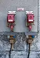 Image 24Emergency telephones, on the Paris-Bordeaux railway line, Saint-Saviol station, Vienne, France