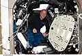 Garrett Reisman inside the Cupola.