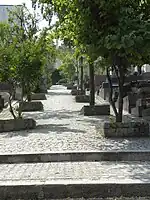 One of the paths through Saint-Vincent Cemetery