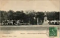 Another view of the Rigault de Genouilly statue and the Lamaille monument in the background