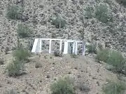 The Gila River War Relocation Memorial on Butte Mountain.