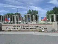 The Matthew B. Juan-Ira H. Hayes Veterans Memorial Park.