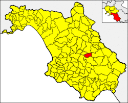 Sacco within the Province of Salerno