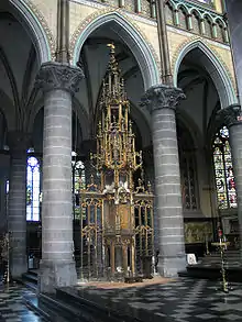 The 'Sacrament' tower inside the Saint Martin's Church