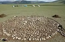 Sagsai-shaped graves, Tsagaan Asga site (round).