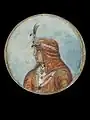 Painting on ivory of Pratap Singh of Lahore