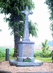 The commemorative stele to Sainte-Saturnine